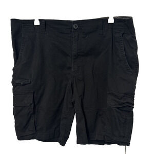George Mens 42 Black Cargo Shorts Hiking Outdoors Utility Fishing Camping Active